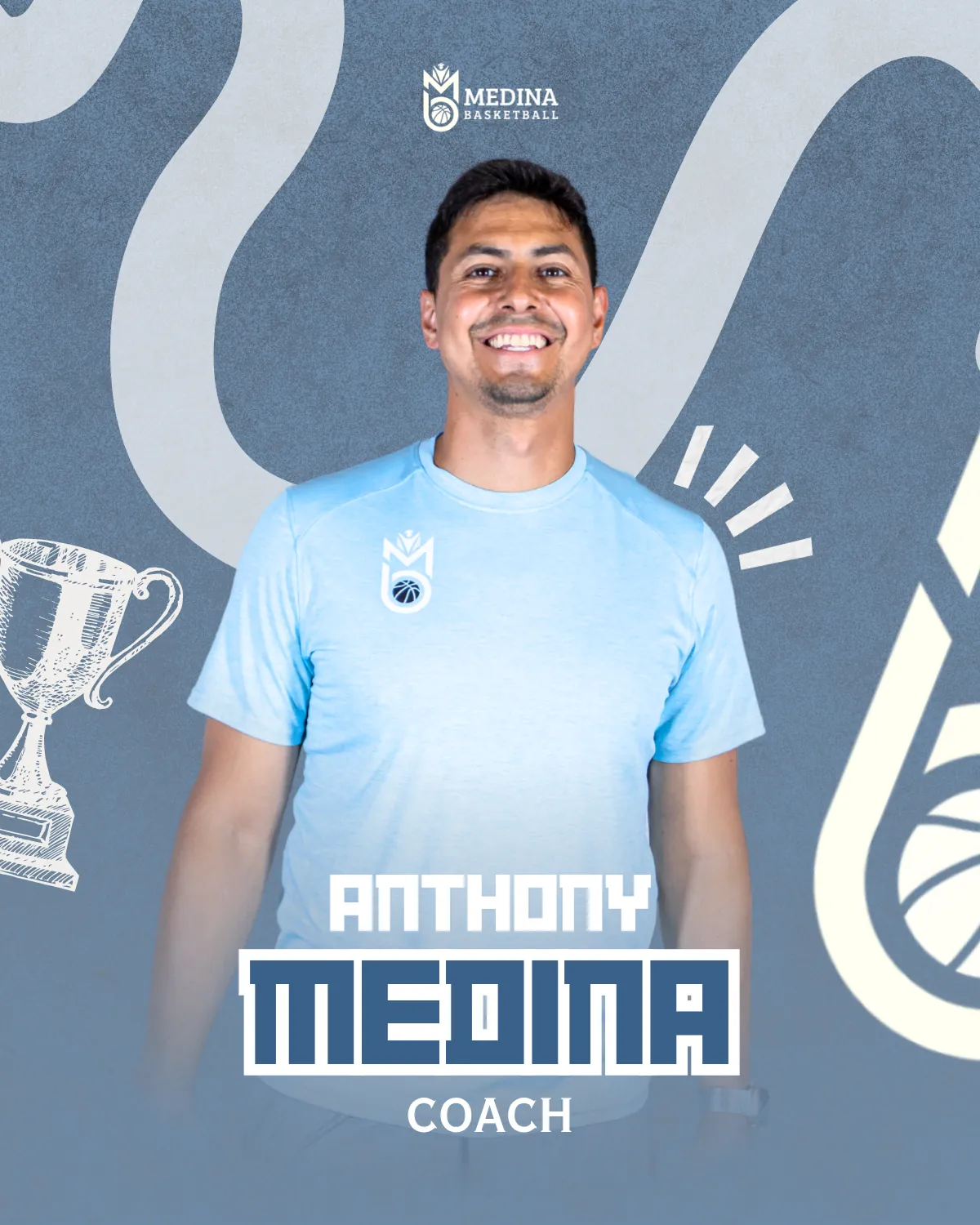 Anthony Medina, Medina Basketball coach